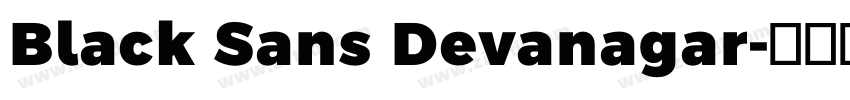 Black Sans Devanagar字体转换